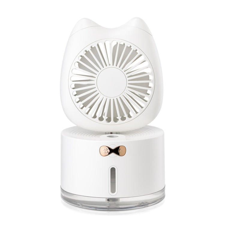 BD-MM1 Cat Shape ครัวเรือนเดสก์ท็อปแบบชาร์จไฟได้สเปรย์ Humidifier พัดลม