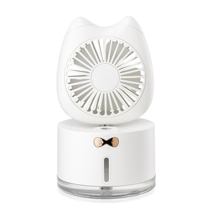 BD-MM1 Cat Shape ครัวเรือนเดสก์ท็อปแบบชาร์จไฟได้สเปรย์ Humidifier พัดลม