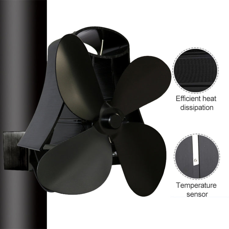 YL-105 พัดลมเตาเตาผิงแบบใช้ความร้อนอลูมิเนียม 4 ใบมีด, YL-105 (Black), YL-105 (Bronze), YL-105 (Grey), YL-105 (Gold), YL-105 (Rose Red), YL-105 (Silver), YL-105(White)