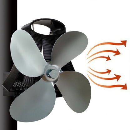 YL-105 พัดลมเตาเตาผิงแบบใช้ความร้อนอลูมิเนียม 4 ใบมีด, YL-105 (Black), YL-105 (Bronze), YL-105 (Grey), YL-105 (Gold), YL-105 (Rose Red), YL-105 (Silver), YL-105(White)