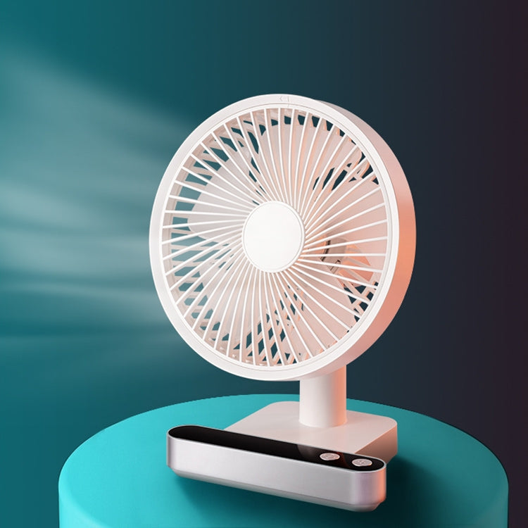 F702 พัดลมตั้งโต๊ะแบบสั่นอัตโนมัติพร้อมจอแสดงผล LED
