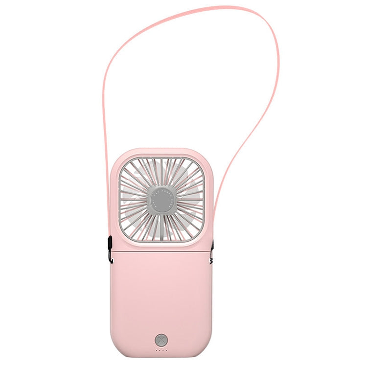 F20 พัดลมมือถือไฟฟ้าแบบพกพาสก์ท็อปพับปิดเสียง USB แขวนคอพัดลม, F20 (Pink), F20 (Green), F20 (Blue), F20 (White)