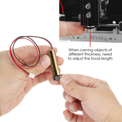 NEJE 1500mW 405NM สีฟ้า + สีม่วงเลเซอร์โมดูลอุปกรณ์เสริมสำหรับ DIY เลเซอร์แกะสลัก, 1500mAh