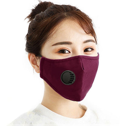 สำหรับผู้ชายผู้หญิงล้างทำความสะอาดได้กรองลมหายใจวาล์ว PM2.5 หน้ากากกันฝุ่น