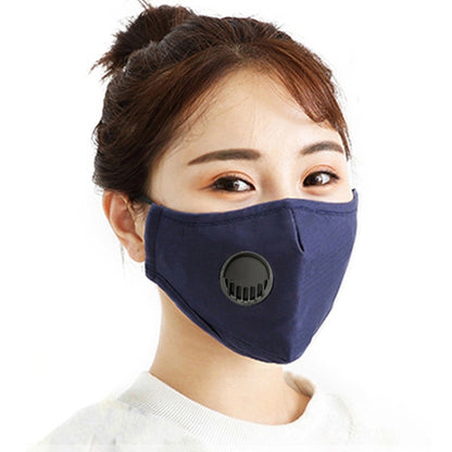 สำหรับผู้ชายผู้หญิงล้างทำความสะอาดได้กรองลมหายใจวาล์ว PM2.5 หน้ากากกันฝุ่น