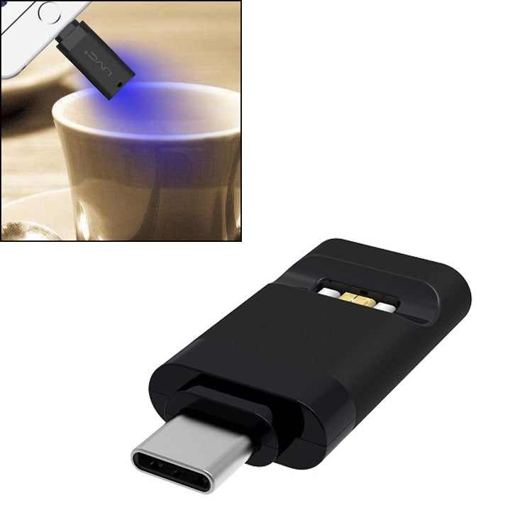 Type-C / USB-C ไฟฆ่าเชื้อโรคแบบพกพาพิเศษ UV Sanitizer สำหรับสมาร์ทโฟน, Type-C