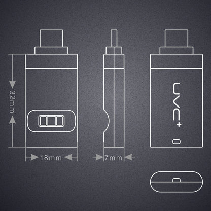 ไฟฆ่าเชื้อโรคแบบพกพาขนาด 8 พินสมาร์ทโฟน UV Sanitizer, 8 Pin