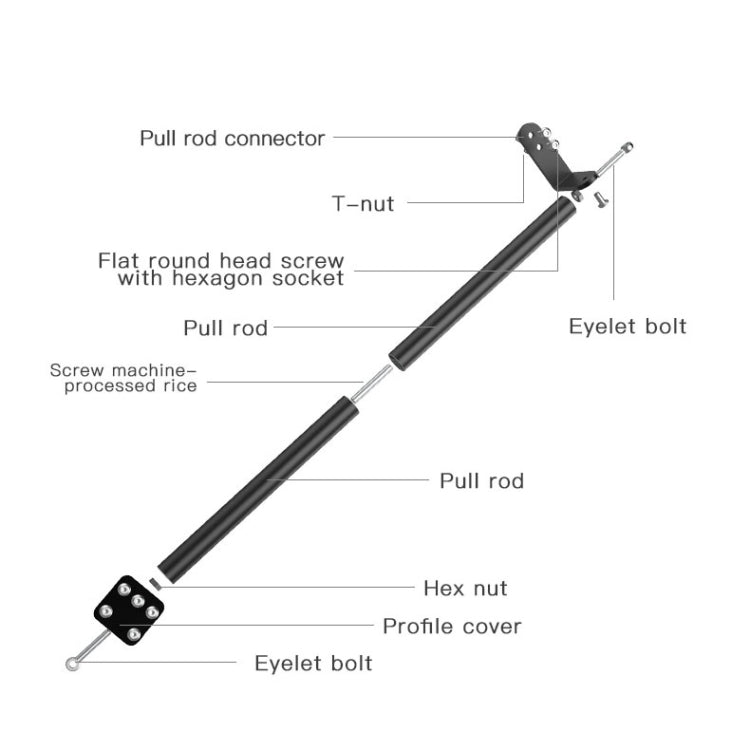 Creality Ender-3 / 3Pro Tie Rod กรอบรองรับคงที่โครงยึดโครงสร้างเครื่องพิมพ์ 3D