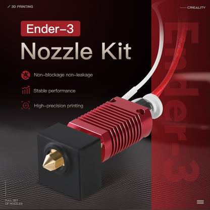 Creality 24V 40W Extruder หัวฉีด Hot End Kit อุณหภูมิ Thermistor และหลอดความร้อนสำหรับ Ender-3 3D เครื่องพิมพ์