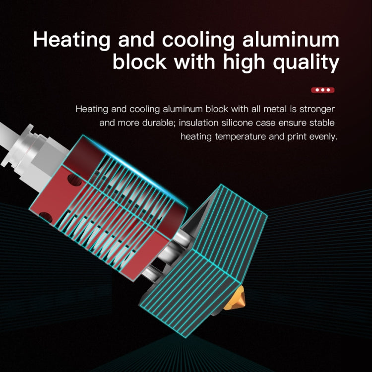 Creality 24V 40W Extruder หัวฉีด Hot End Kit อุณหภูมิ Thermistor และหลอดความร้อนสำหรับ Ender-3 3D เครื่องพิมพ์