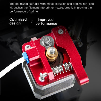 Creality โลหะทั้งหมดบล็อกสีแดง Bowden Extruder ชุดสำหรับ Ender-3 / Ender-3 Pro / Ender-3 V2 / CR-10 Pro V2 3D เครื่องพิมพ์