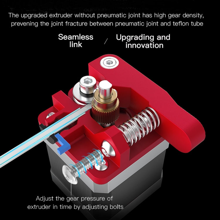 Creality โลหะทั้งหมดบล็อกสีแดง Bowden Extruder ชุดสำหรับ Ender-3 / Ender-3 Pro / Ender-3 V2 / CR-10 Pro V2 3D เครื่องพิมพ์