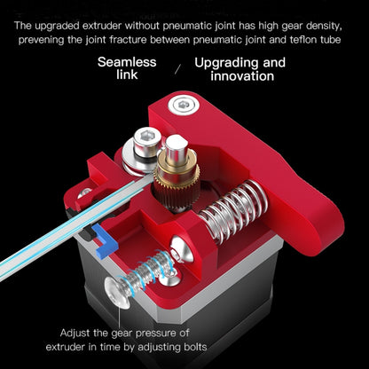 Creality โลหะทั้งหมดบล็อกสีแดง Bowden Extruder ชุดสำหรับ Ender-3 / Ender-3 Pro / Ender-3 V2 / CR-10 Pro V2 3D เครื่องพิมพ์