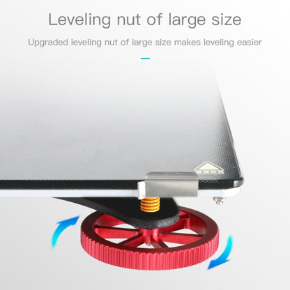 Creality โลหะสีแดงมือสกรู Leveling Nut สำหรับ Ender-3 / Ender-3 Pro / Ender-3 V2 / CR-10 Pro V2 3D เครื่องพิมพ์