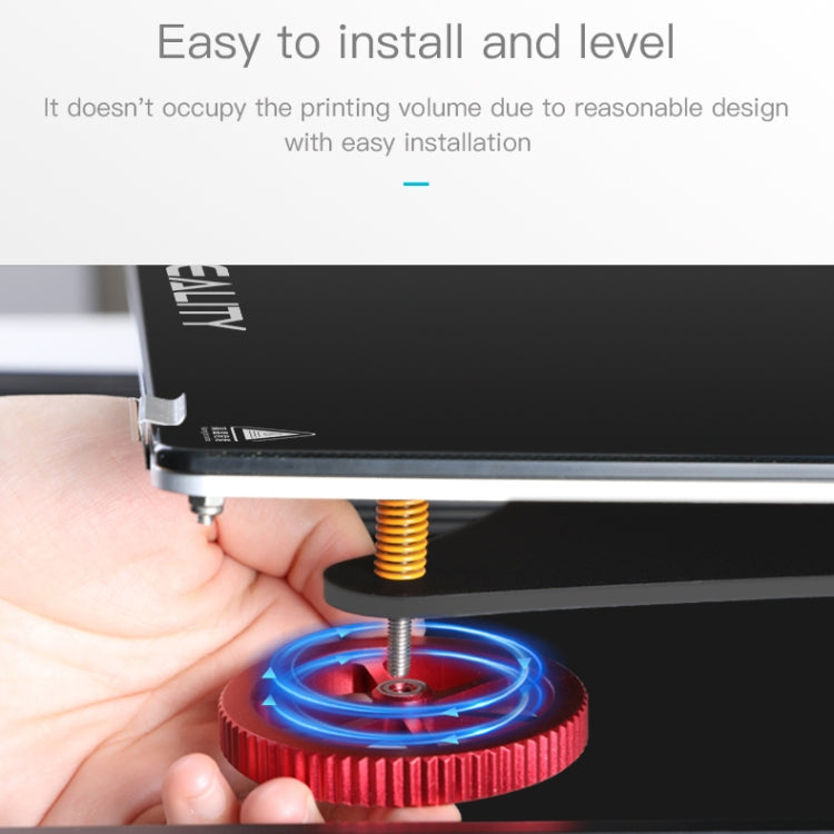 Creality โลหะสีแดงมือสกรู Leveling Nut สำหรับ Ender-3 / Ender-3 Pro / Ender-3 V2 / CR-10 Pro V2 3D เครื่องพิมพ์
