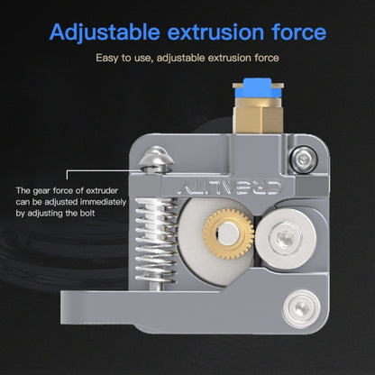 Creality โลหะทั้งหมด Silver Block Bowden Extruder ชุดสำหรับ Ender-3 / Ender-3 Pro / Ender-3 V2 / CR-10 Pro V2 3D เครื่องพิมพ์