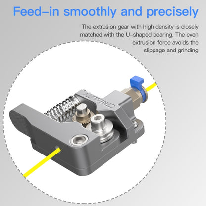 Creality โลหะทั้งหมด Silver Block Bowden Extruder ชุดสำหรับ Ender-3 / Ender-3 Pro / Ender-3 V2 / CR-10 Pro V2 3D เครื่องพิมพ์