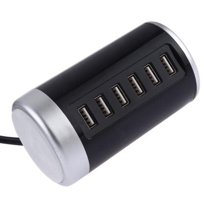XLD4 30W 6-USB พอร์ตอะแดปเตอร์ชาร์จไฟสถานี AC100-240V, ปลั๊ก US