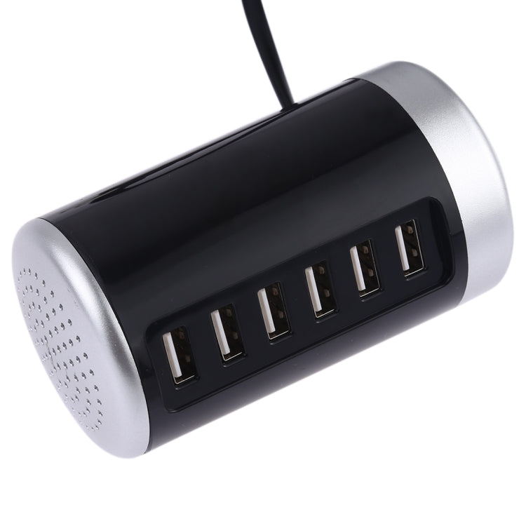 XLD4 30W 6-USB พอร์ตอะแดปเตอร์ชาร์จไฟสถานี AC100-240V, ปลั๊ก US