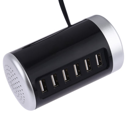 XLD4 30W 6-USB พอร์ตอะแดปเตอร์ชาร์จไฟสถานี AC100-240V, ปลั๊ก US