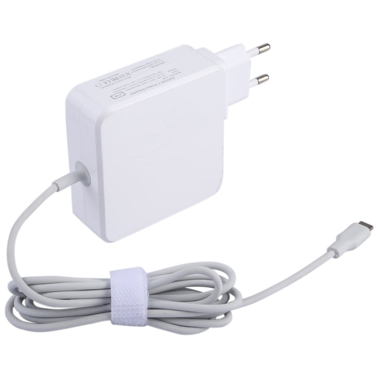 เครื่องชาร์จพกพาอะแดปเตอร์แปลงไฟ USB-C / Type-C 87W พร้อมสายชาร์จ 1.8 ม. ปลั๊ก EU