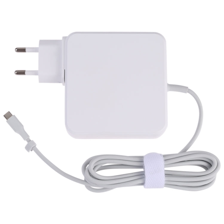 เครื่องชาร์จพกพาอะแดปเตอร์แปลงไฟ USB-C / Type-C 87W พร้อมสายชาร์จ 1.8 ม. ปลั๊ก EU