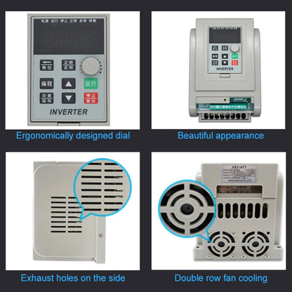 AT1-2200X 2.2KW 220V อินพุตเฟสเดียว 3 เฟสเอาต์พุตอินเวอร์เตอร์มอเตอร์ Governor, AT1-2200X