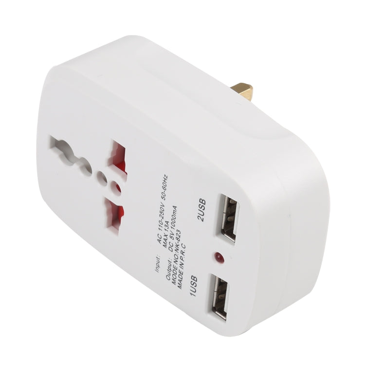 ปลั๊กอะแดปเตอร์ชาร์จไฟ USB Travel Charger NK-823 2000W แบบปลั๊ก UK