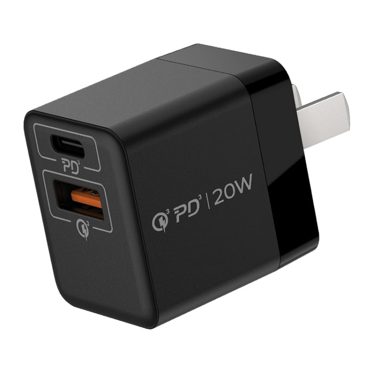 MOMAX UM36 PD 20W USB-C / Type-C + USB Fast Charger Power Adapter, ปลั๊ก CN, UM36