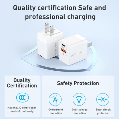MOMAX UM36 PD 20W USB-C / Type-C + USB Fast Charger Power Adapter, ปลั๊ก CN, UM36