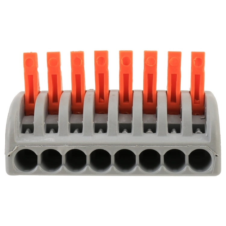 10 ชิ้น 8 พอร์ต PCT Series สถาปัตยกรรมสายไฟ LED โคมไฟตัวนำจำหน่ายกล่องลวด Joint, 8 Port