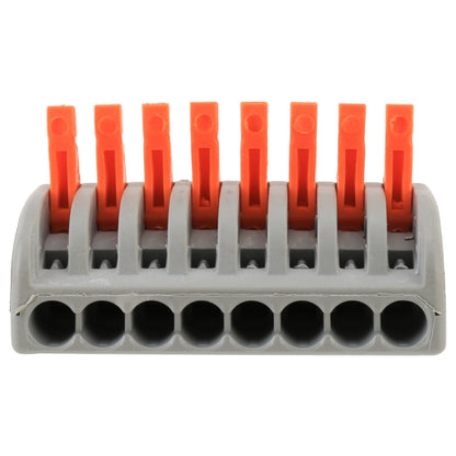 10 ชิ้น 8 พอร์ต PCT Series สถาปัตยกรรมสายไฟ LED โคมไฟตัวนำจำหน่ายกล่องลวด Joint, 8 Port