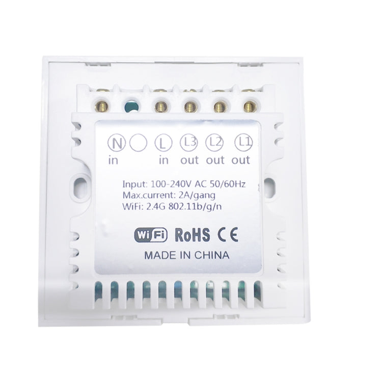 WS-UK-01 EWeLink APP & Touch Control 2A 1 Gang แผงกระจกนิรภัยสมาร์ทสวิตช์ผนัง, AC 90 V-250 V, UK Plug, 1 Gang