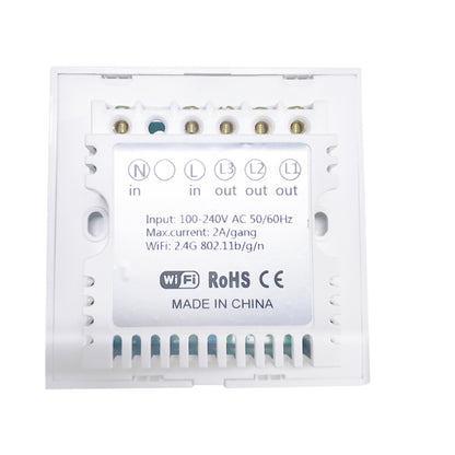 WS-UK-01 EWeLink APP & Touch Control 2A 1 Gang แผงกระจกนิรภัยสมาร์ทสวิตช์ผนัง, AC 90 V-250 V, UK Plug, 1 Gang