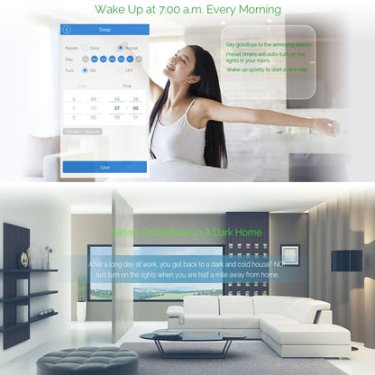 WS-UK-01 EWeLink APP & Touch Control 2A 1 Gang แผงกระจกนิรภัยสมาร์ทสวิตช์ผนัง, AC 90 V-250 V, UK Plug, 1 Gang