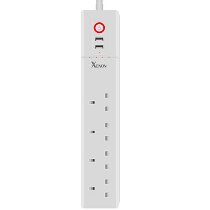 2 x พอร์ต USB + 4 x ปลั๊ก UK แจ็ค WiFi รีโมทคอนโทรล ปลั๊กไฟอัจฉริยะทำงานร่วมกับ Alexa และ Google Home, ความยาวสายเคเบิล: 1.8 ม., AC 90-265V, ปลั๊ก UK, 4xUSB + 3xUK Plug(UK Plug)