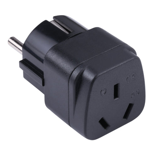 แบบพกพาสามหลุม AU ไปยัง UK Plug Socket Power Adapter, AU to EU, AU to UK