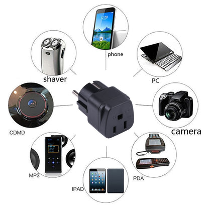 แบบพกพาสามหลุม US ไปยัง UK Plug SOCKET Power Adapter, US to EU, US to UK