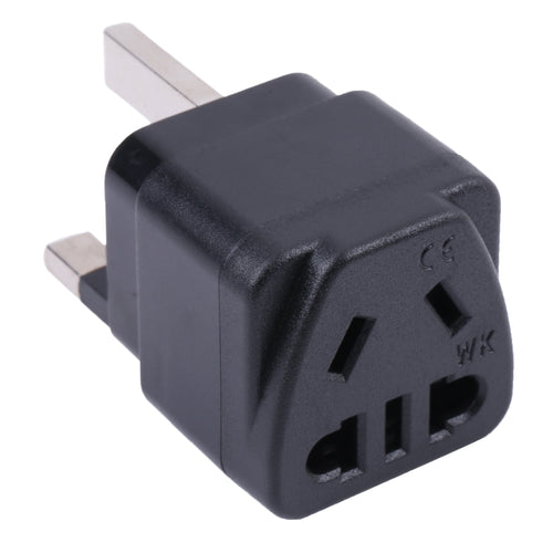 แบบพกพา Universal ห้าหลุม WK to UK Plug Socket Power Adapter พร้อมฟิวส์, WK to UK with Fuse