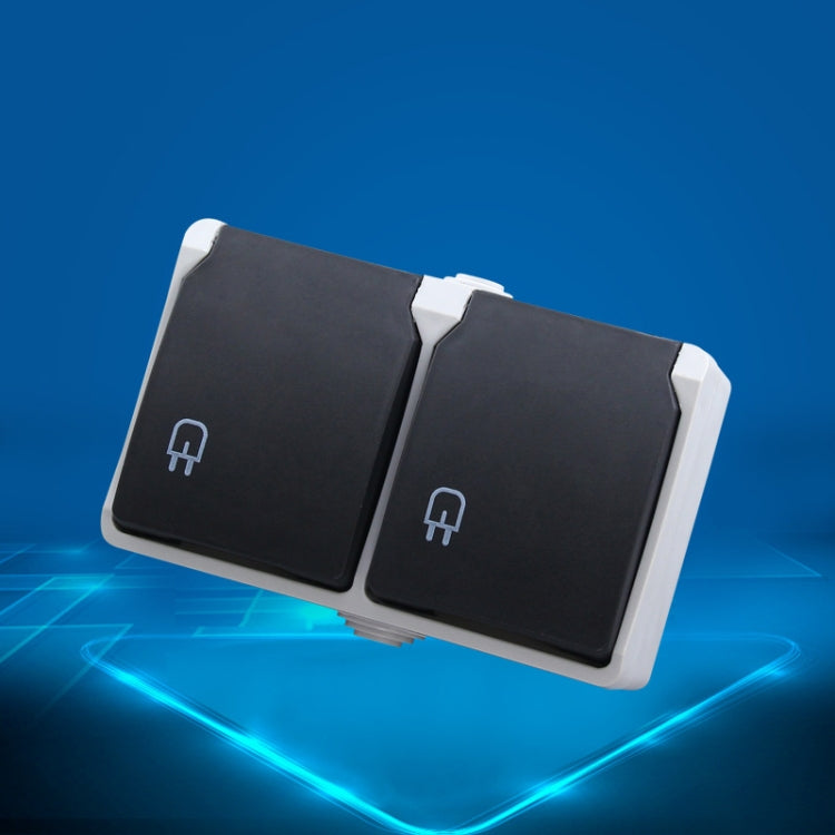 ซ็อกเก็ตเชื่อมต่อกันน้ำ IP44 พร้อมฝาปิด ปลั๊ก EU