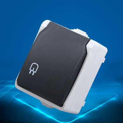 ปลั๊กไฟกันน้ำ IP44 กลางแจ้งพร้อมฝาปิด ปลั๊ก EU