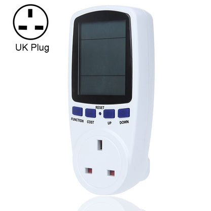 AC 230-250V 50Hz Max 13A จอแสดงผล LCD เครื่องวัดพลังงานวัตต์โวลต์แรงดันไฟฟ้า Power Analyzer ไฟฟ้าอัตโนมัติ Monitor เครื่องวิเคราะห์ Power,UK Plug, AC 230-250V UK Plug