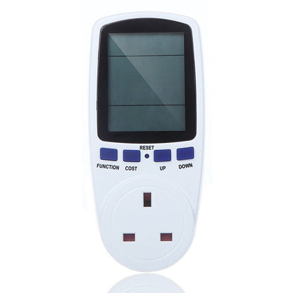 AC 230-250V 50Hz Max 13A จอแสดงผล LCD เครื่องวัดพลังงานวัตต์โวลต์แรงดันไฟฟ้า Power Analyzer ไฟฟ้าอัตโนมัติ Monitor เครื่องวิเคราะห์ Power,UK Plug, AC 230-250V UK Plug