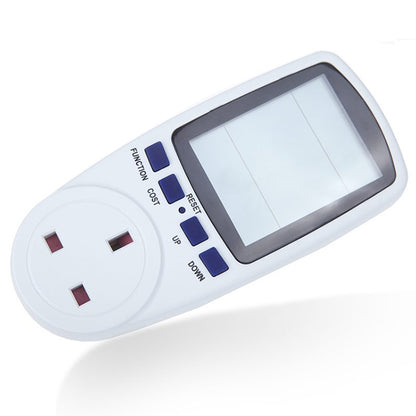 AC 230-250V 50Hz Max 13A จอแสดงผล LCD เครื่องวัดพลังงานวัตต์โวลต์แรงดันไฟฟ้า Power Analyzer ไฟฟ้าอัตโนมัติ Monitor เครื่องวิเคราะห์ Power,UK Plug, AC 230-250V UK Plug