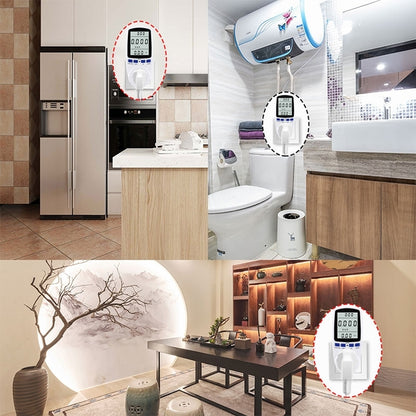 AC 230-250V 50Hz Max 13A จอแสดงผล LCD เครื่องวัดพลังงานวัตต์โวลต์แรงดันไฟฟ้า Power Analyzer ไฟฟ้าอัตโนมัติ Monitor เครื่องวิเคราะห์ Power,UK Plug, AC 230-250V UK Plug
