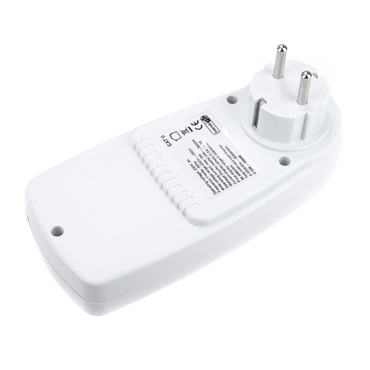 AC 230V 50Hz สูงสุด 16A จอแสดงผล LCD เครื่องวัดพลังงานวัตต์โวลต์แรงดันไฟฟ้าเครื่องวิเคราะห์พลังงานไฟฟ้าอัตโนมัติ Monitor เครื่องวิเคราะห์ Power, ปลั๊ก EU, AC 230V EU Plug