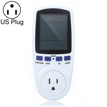 AC 120V 60Hz Max 15A จอแสดงผล LCD Power Meter พลังงานวัตต์แอมป์โวลต์ไฟฟ้าการใช้งาน Monitor Analyzer, US Plug, AC 120V US Plug