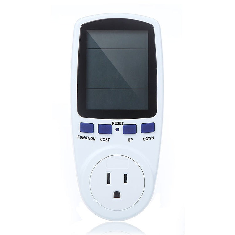 AC 120V 60Hz Max 15A จอแสดงผล LCD Power Meter พลังงานวัตต์แอมป์โวลต์ไฟฟ้าการใช้งาน Monitor Analyzer, US Plug, AC 120V US Plug