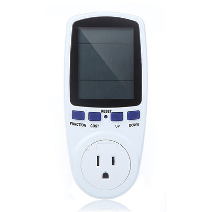 AC 120V 60Hz Max 15A จอแสดงผล LCD Power Meter พลังงานวัตต์แอมป์โวลต์ไฟฟ้าการใช้งาน Monitor Analyzer, US Plug, AC 120V US Plug