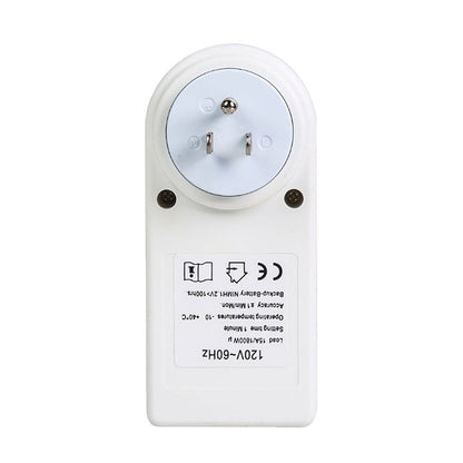 AC 120V Smart Home Plug-in จอแสดงผล LCD นาฬิกาฟังก์ชั่นเวลาฤดูร้อน 12/24 ชั่วโมงเปลี่ยนสวิตช์จับเวลาซ็อกเก็ต, US Plug, AC 120V US Plug
